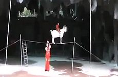 Китайский цирк поражает людей трюками.